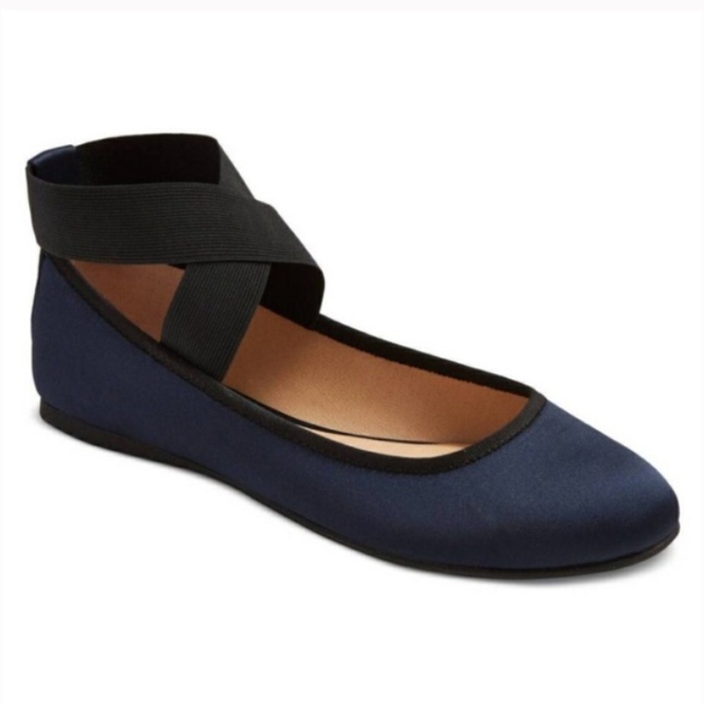 NWT MOSSIMO Jane Ankle Wrap Ballet Flats